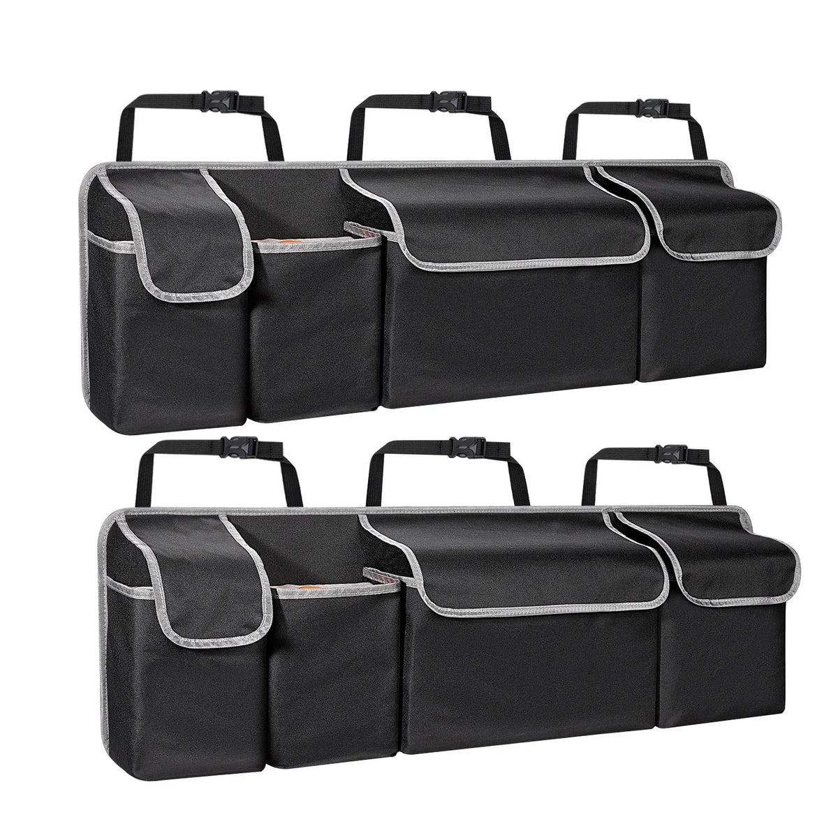 Car Trunk Organizer Durable Waterproof Collapsible with 4 Pockets Ideal for Suvs, Trucks Mpvs Backseat or Trunk Storage Amagi