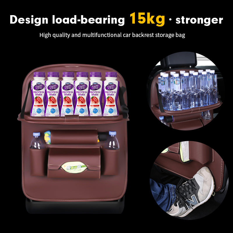 Car Back Seat Organizer with Foldable Table