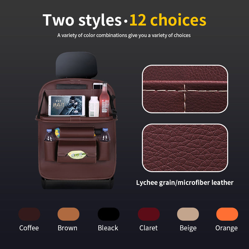 Car Back Seat Organizer with Foldable Table