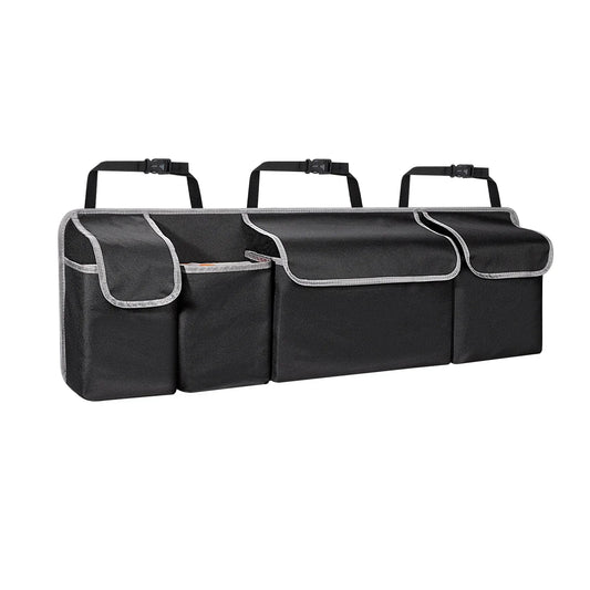 Car Trunk Organizer Durable Waterproof Collapsible with 4 Pockets Ideal for Suvs, Trucks Mpvs Backseat or Trunk Storage Amagi