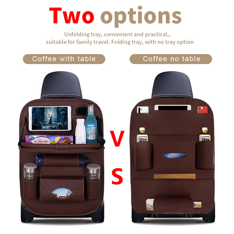 Car Back Seat Organizer with Foldable Table