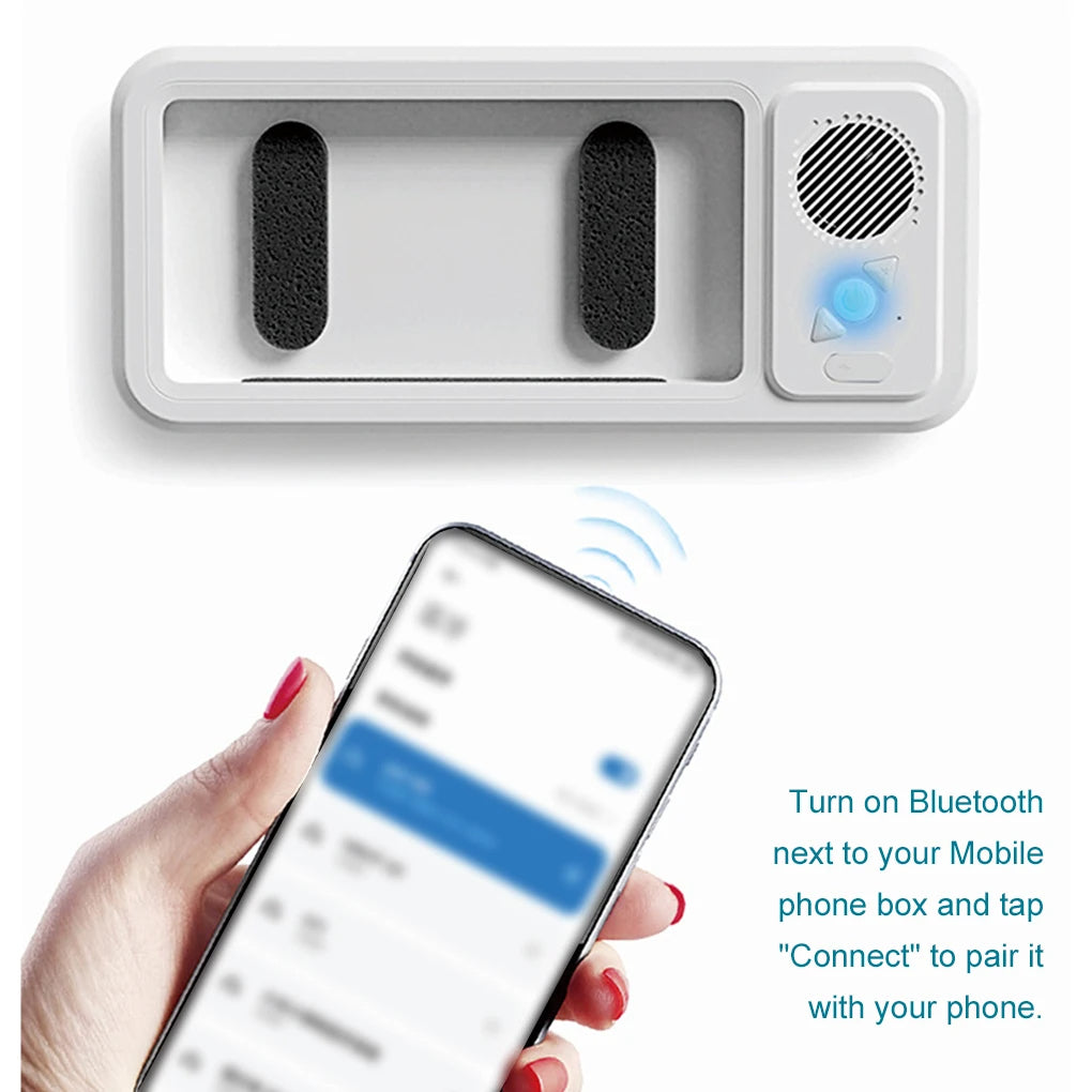 Shower Phone Holder with Bluetooth Speaker