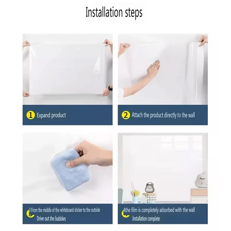DIY Roll Paper Graffiti Scroll Whiteboard Wall Sticker Painting Drawing Early Educational Toys No Damage to Wall Easy to Clean