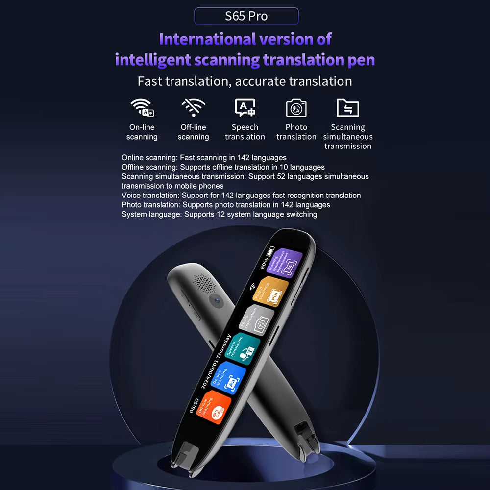 S60 Pro – Traductor Inteligente de Voz y Texto
