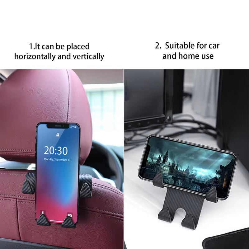 Car Seat Back Hook Rear Seat Organizer Hook Multifunctional Umbrella Hanger Mobile Phone Holder Automobile Interior Accessories
