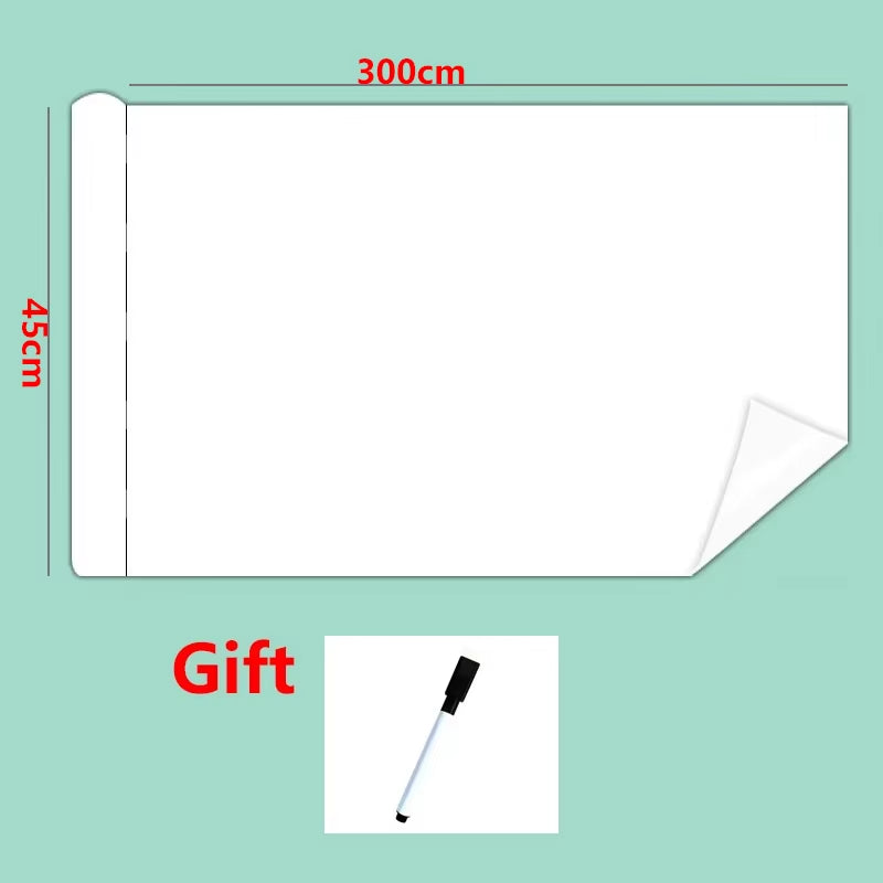 DIY Roll Paper Graffiti Scroll Whiteboard Wall Sticker Painting Drawing Early Educational Toys No Damage to Wall Easy to Clean