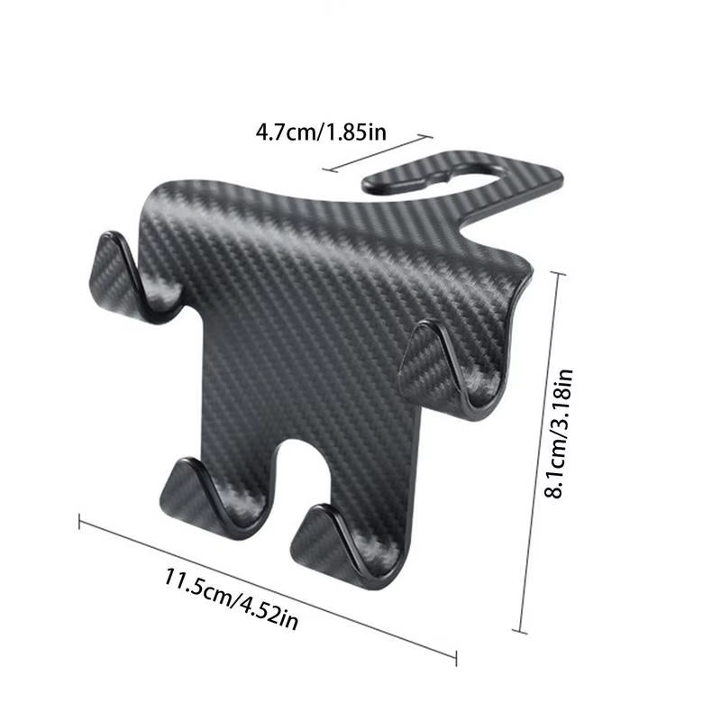 Car Seat Back Hook Rear Seat Organizer Hook Multifunctional Umbrella Hanger Mobile Phone Holder Automobile Interior Accessories