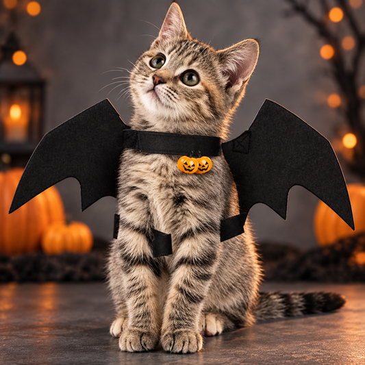 Pet Bat Wings Halloween Costume for Cats & Small Dogs